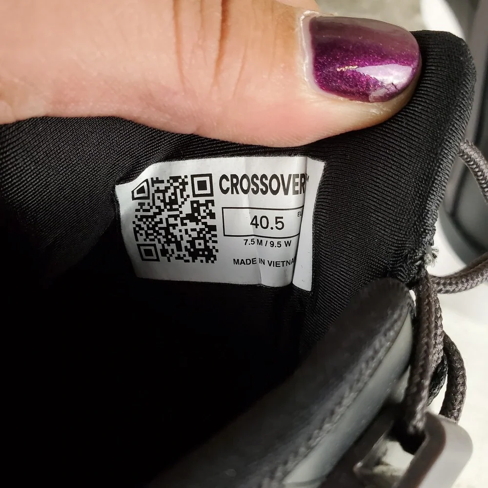 Wolf & Shepherd Crossover Victory Trainer Womens Shoe Sz 9.5 Black White Sneaker